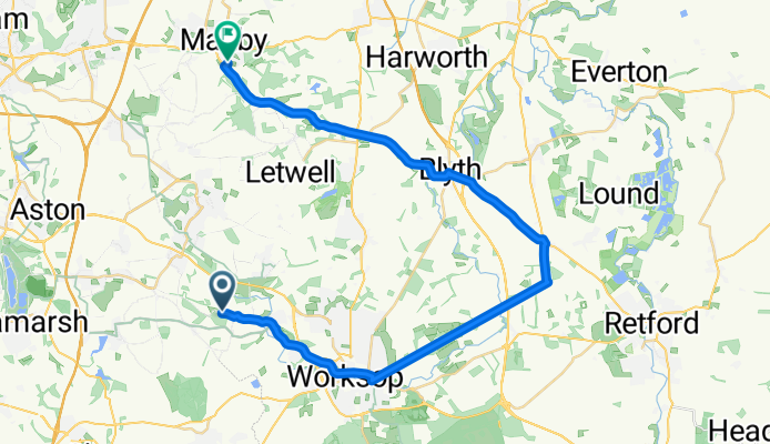 Thorpe Salvin, Worksop to Attlee Close, Rotherham