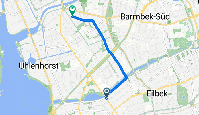 Hagenau, Hamburg nach Grovestraße, Hamburg