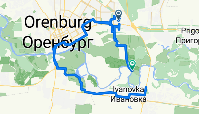 От проспект Гагарина корпус до Неизвестная Дорога