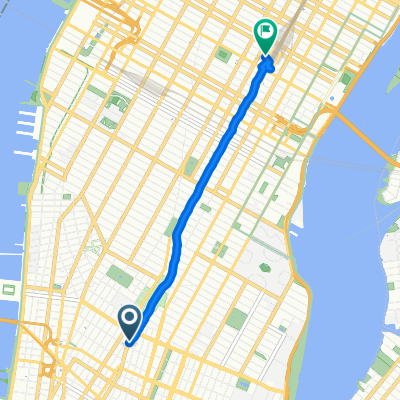 Lafayette St, New York to E 45th St, New York