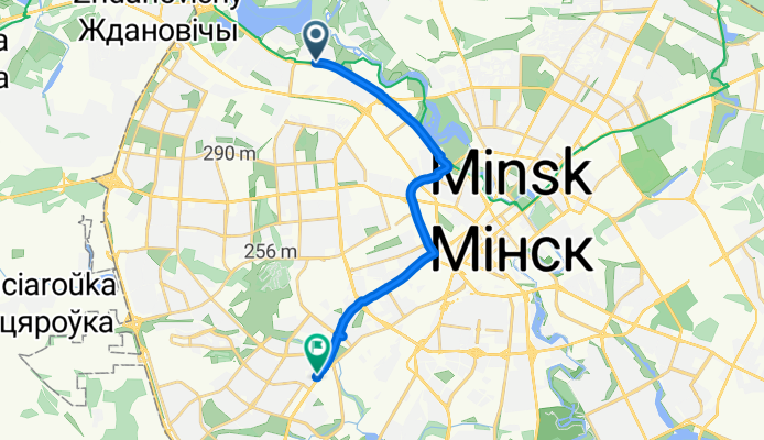 Маршрут в проспект Дзержинского
