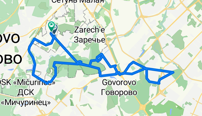 улица Зворыкина, Moscow to улица Зворыкина, Moscow
