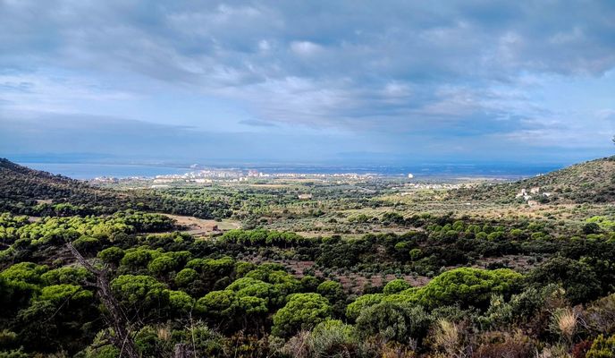 Foto 1 der Bikemap-Route "17 Roses Can-Berta Bombo Pas-del-Llop Coll-del-Canadell Cova-de-les-Ermites Mirador-Cala-Lledó Mirador-Falconera"