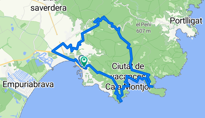 17 Roses Can-Berta Bombo Pas-del-Llop Coll-del-Canadell Cova-de-les-Ermites Mirador-Cala-Lledó Mirador-Falconera