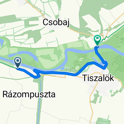 From Tiszalök to Tiszatardos