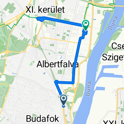 Leányka utca, Budapest to Alíz utca, Budapest