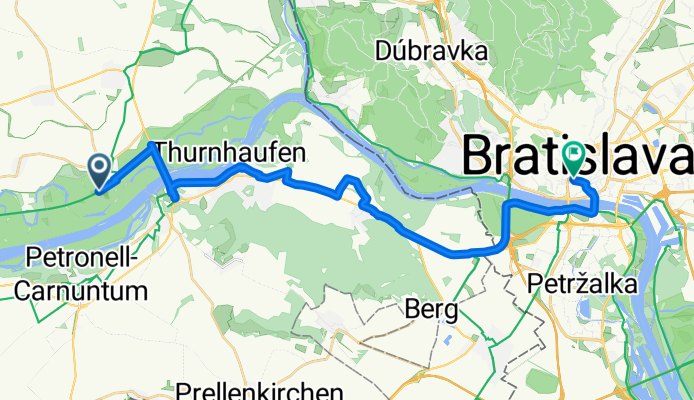 From Engelhartstetten to Bratislava