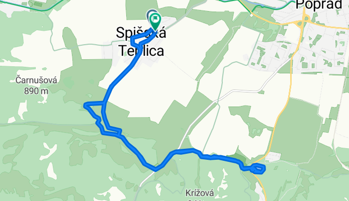 Popradská do Spišská Teplica