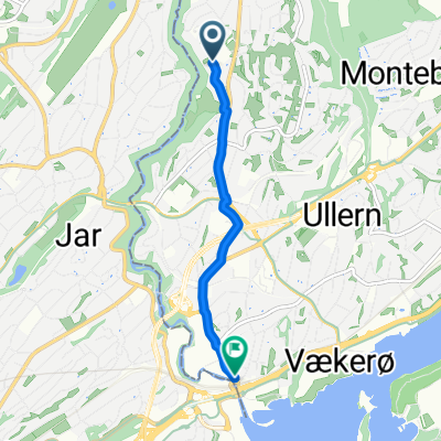 Møllefaret, Oslo a Drammensveien, Lysaker