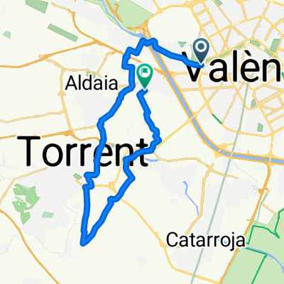 Carrer del 9 d'Octubre, València a Plaza de la Habana Vieja, Xirivella