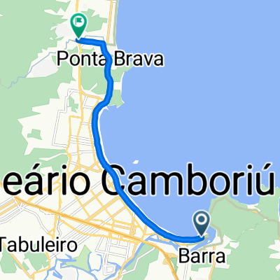 Pontal Klaus Fischer, Balneário Camboriú a Rua Theodoro Lino Martins, Itajaí