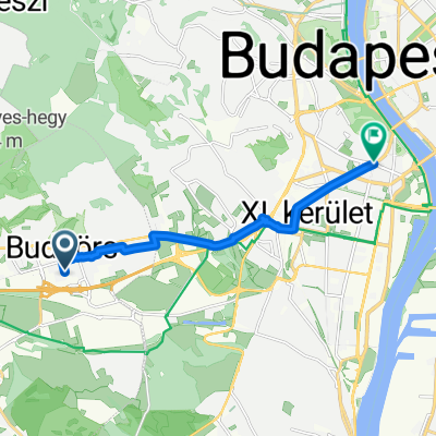 Petőfi Sándor utca, Budaörs to Bartók Béla út, Budapest