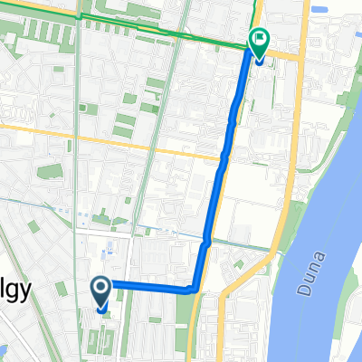 Sáfrány utca, Budapest to Alíz utca, Budapest