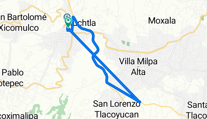 De San Bartolo a Camino a San Bartolomé Xicomulco