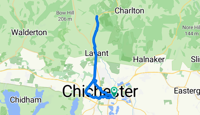 Woods Road, Chichester to Woods Road, Chichester