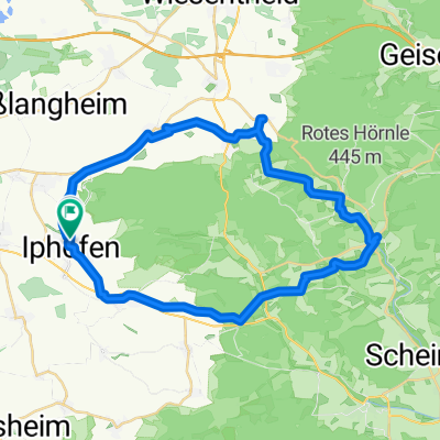 Schwanbergweg, Iphofen nach Schwanbergweg, Iphofen