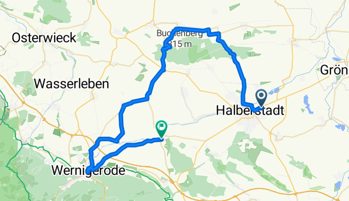 Bahnhofstraße nach Wernigeröder Straße