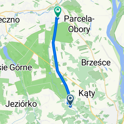 Ługówka, Góra Kalwaria do Wacława Gąsiorowskiego, Konstancin-Jeziorna