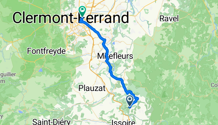 Rue Centrale naar Route Sans Nom