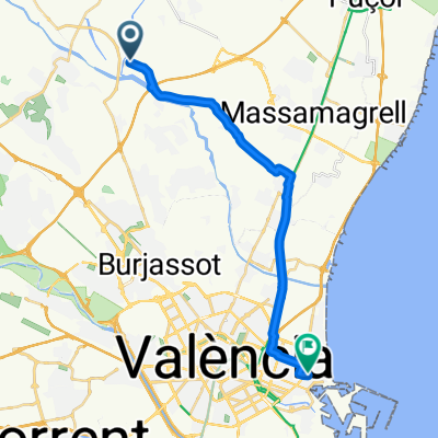 Plaça Poligono N-54.S nach Carrer d'En Vicent Gallart