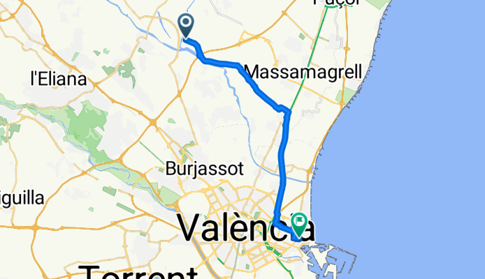 Plaça Poligono N-54.S nach Carrer d'En Vicent Gallart