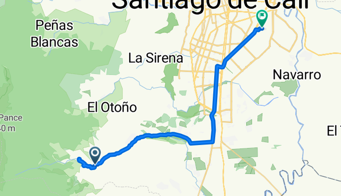 De Vía Sin Nombre a Carrera 26J # 72J-72, Cali