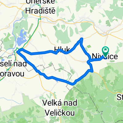 Uherský Ostroh přes Blatničku a Vlčnov z Nivnice CLONED FROM ROUTE 184607
