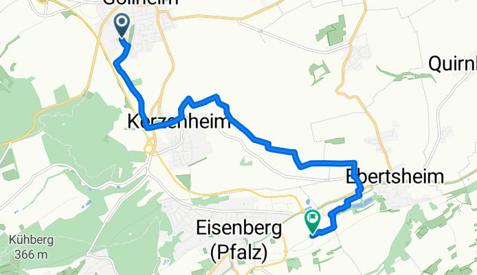 Heinrich-Heine-Straße, Göllheim nach Am Gielbrunnen, Eisenberg