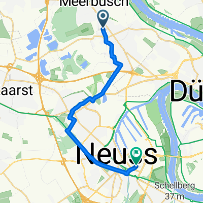 Dülsweg, Meerbusch nach Hellersbergstraße, Neuss