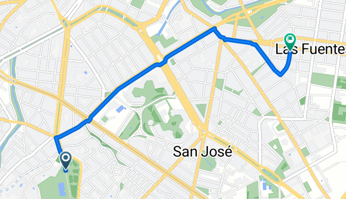 De Paseo de Cuéllar a Calle de Rodrigo Rebolledo