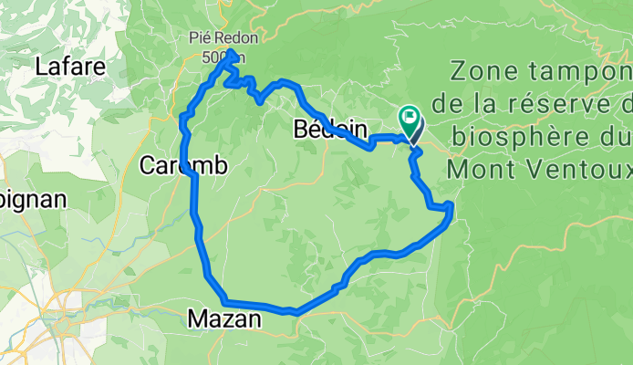 Route in Bédoin