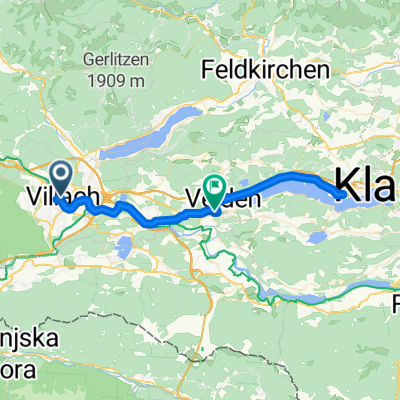 Villach nach Krumpendorf