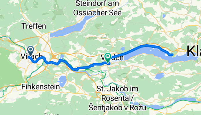 Villach nach Krumpendorf