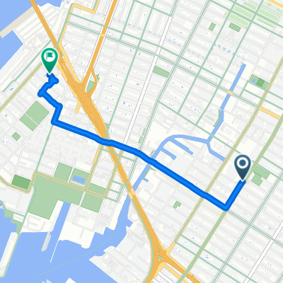 3rd St, New York to Commerce St, New York