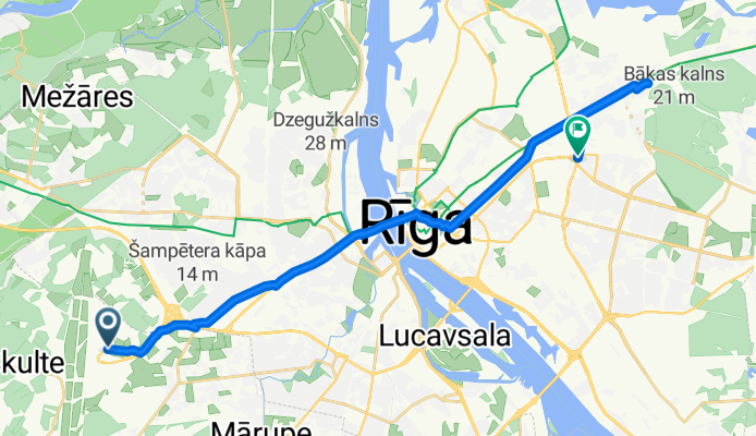 От Muzeju iela до Dzelzavas iela 6A