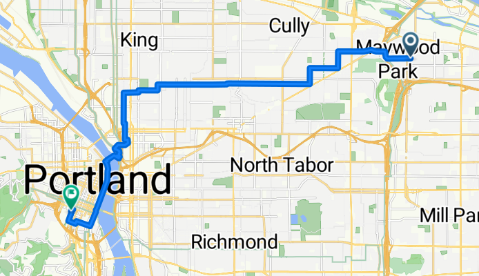 Northeast Skidmore Street to Southwest Harrison Street