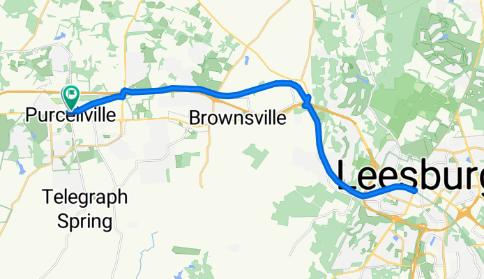 N 21st St, Purcellville to N 21st St, Purcellville