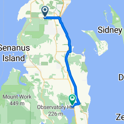 McTavish Rd, North Saanich to 10k Tr, Saanich