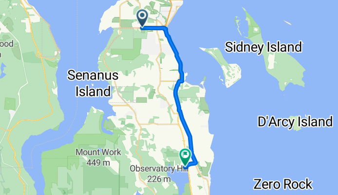 McTavish Rd, North Saanich to 10k Tr, Saanich