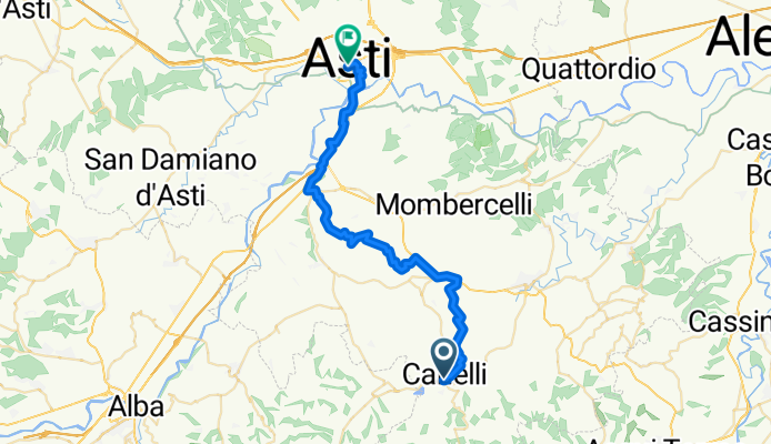 Von Canelli bis Asti