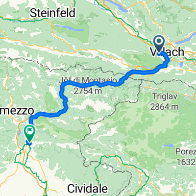 Gerli Camping(Villach)-Gemona Ai Pioppi camp 98 km