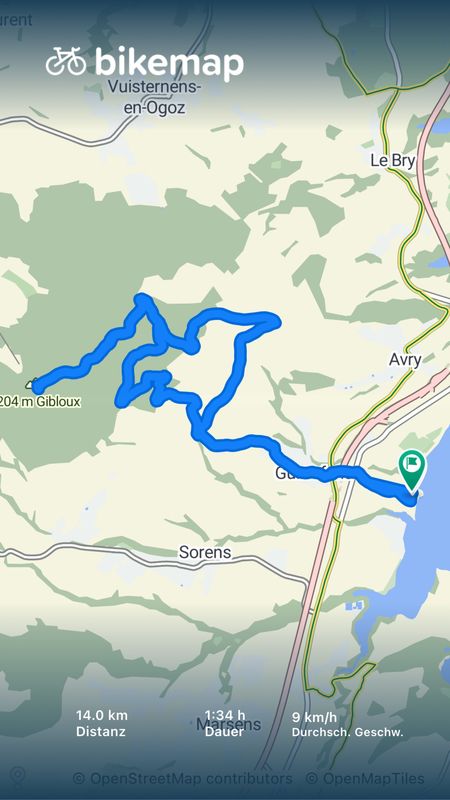 Wiederhergestellte Route