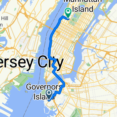 Route to W 64th St, New York
