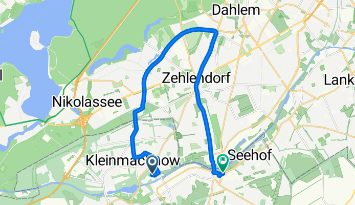 Kleinmachnow nach Lichterfelder Allee, Teltow