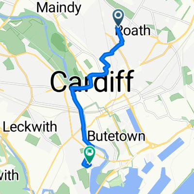 Route in Cardiff
