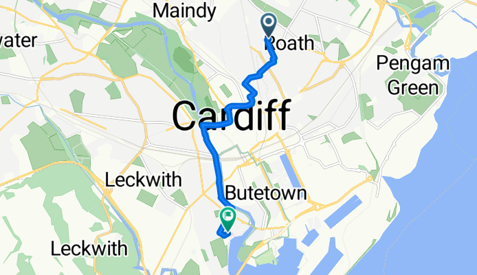 Route in Cardiff