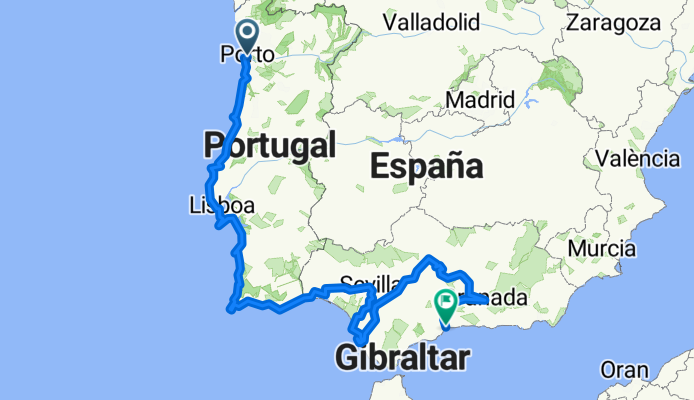 From Porto to Malaga
