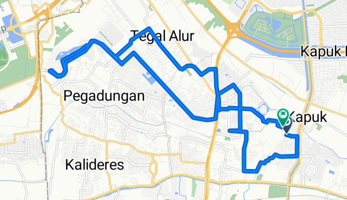 Jalan Pedongkelan Depan to Jalan Pedongkelan