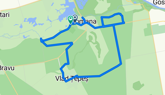 Comana MTB Green 29 km Comana - L. Comana - Pd. Comana - Vlad Tepes - Comana (ADE 203)