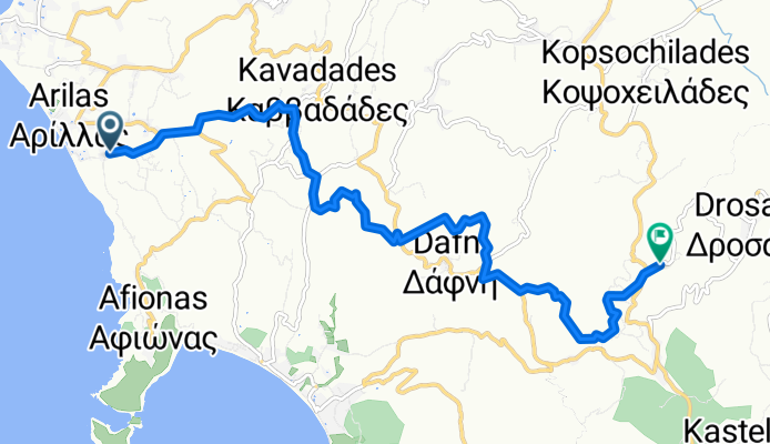 Kavvadades nach Corfu Trail, Agios Athanasios